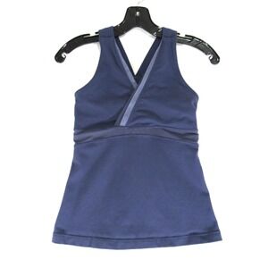 Lululemon Tank Top Womens Size 6 Purple Sleeveless Racerback Mesh Front And Back